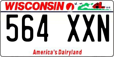 WI license plate 564XXN