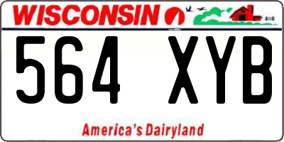 WI license plate 564XYB