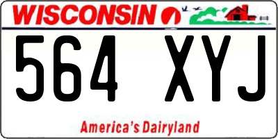 WI license plate 564XYJ