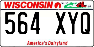 WI license plate 564XYQ