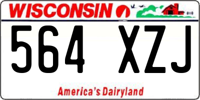 WI license plate 564XZJ