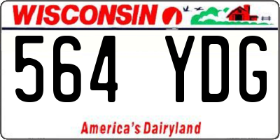 WI license plate 564YDG