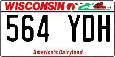 WI license plate 564YDH