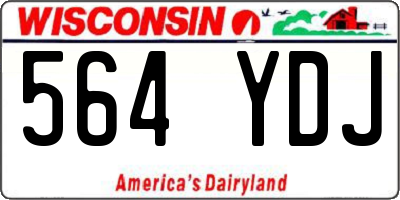 WI license plate 564YDJ