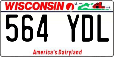 WI license plate 564YDL