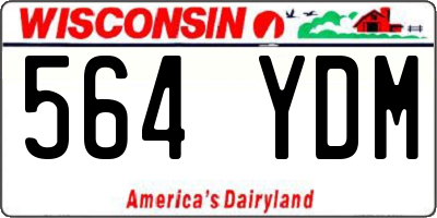 WI license plate 564YDM