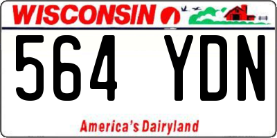 WI license plate 564YDN