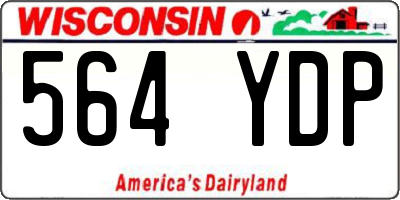 WI license plate 564YDP