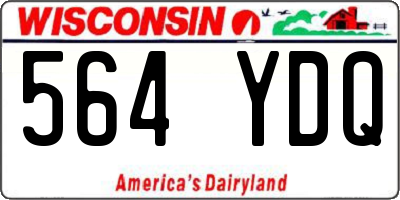 WI license plate 564YDQ
