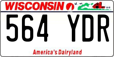 WI license plate 564YDR