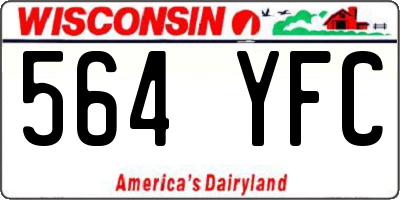 WI license plate 564YFC