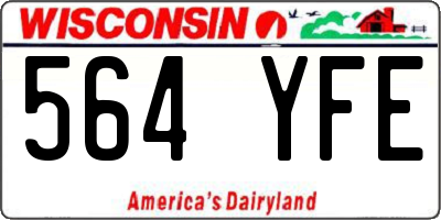 WI license plate 564YFE