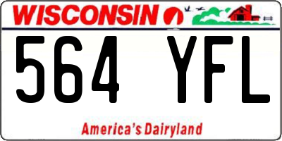 WI license plate 564YFL