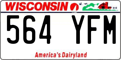 WI license plate 564YFM