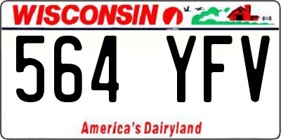 WI license plate 564YFV