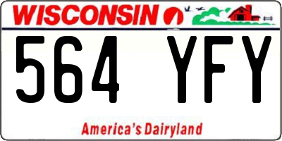 WI license plate 564YFY