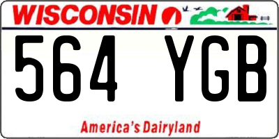 WI license plate 564YGB