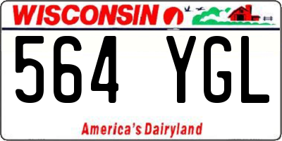 WI license plate 564YGL
