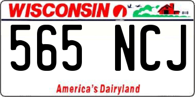 WI license plate 565NCJ