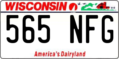 WI license plate 565NFG