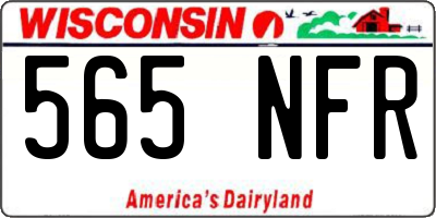 WI license plate 565NFR