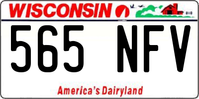 WI license plate 565NFV