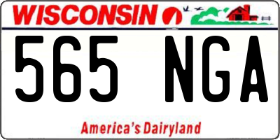 WI license plate 565NGA