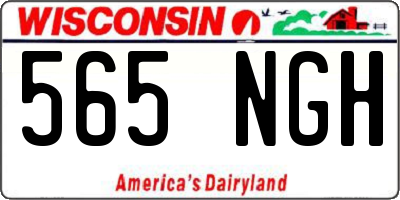 WI license plate 565NGH