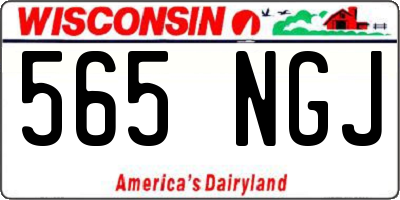 WI license plate 565NGJ