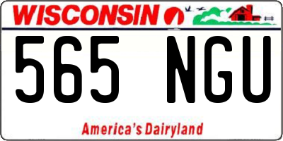 WI license plate 565NGU
