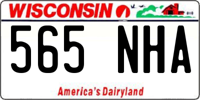 WI license plate 565NHA