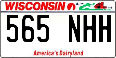 WI license plate 565NHH