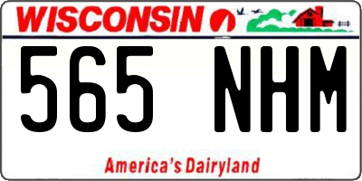 WI license plate 565NHM