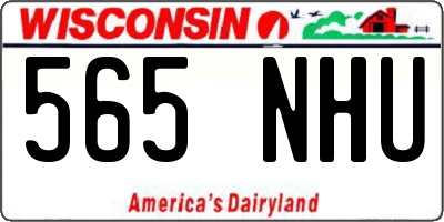 WI license plate 565NHU