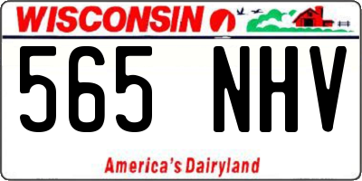 WI license plate 565NHV