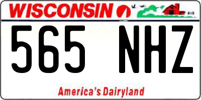 WI license plate 565NHZ