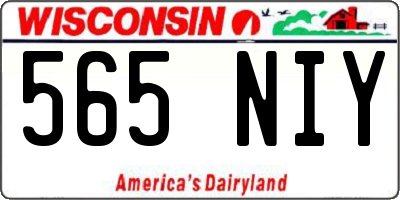 WI license plate 565NIY
