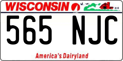 WI license plate 565NJC
