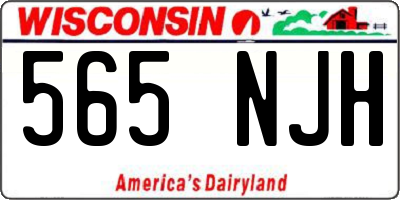 WI license plate 565NJH