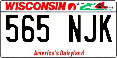 WI license plate 565NJK