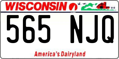 WI license plate 565NJQ