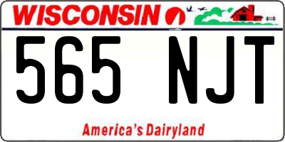 WI license plate 565NJT