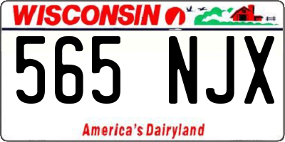 WI license plate 565NJX