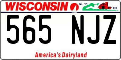 WI license plate 565NJZ