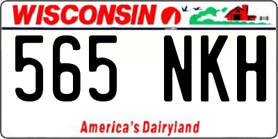 WI license plate 565NKH