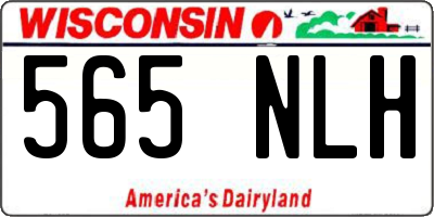 WI license plate 565NLH