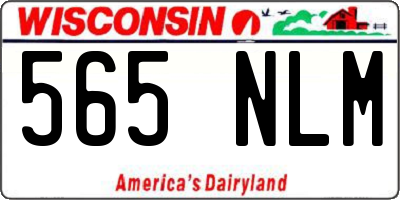 WI license plate 565NLM