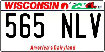 WI license plate 565NLV