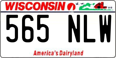 WI license plate 565NLW