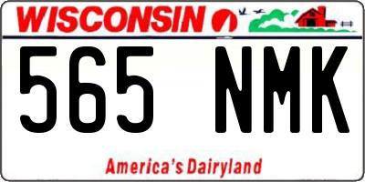 WI license plate 565NMK